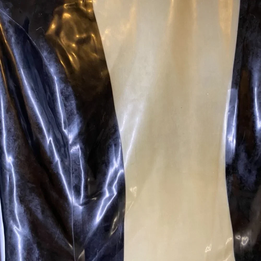 Latex Stripped Dress by Rubber Eva - Picture 9 of 15